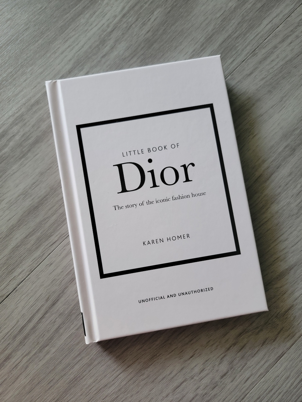 Dior White Hardcover Fashion Book Or Decor